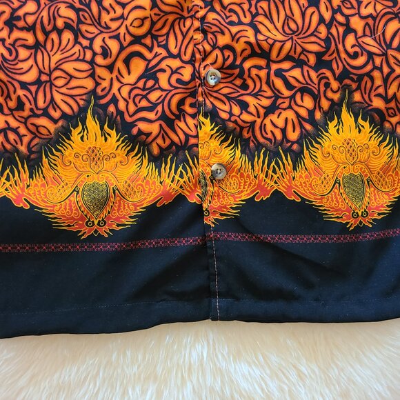 Y2K The Original Cascade Oversized Short Sleeve Button Down Shirt - Picture 3 of 4